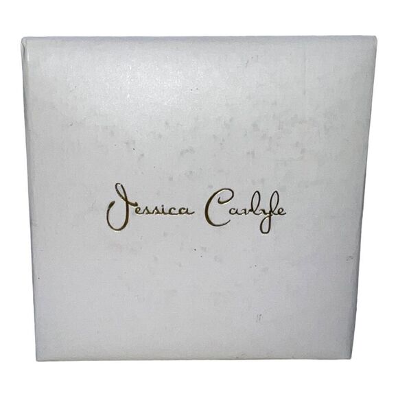 Jessica Carlyle White Gold-Tone Blue Strap Analog Watch & Bracelets New - Picture 3 of 4